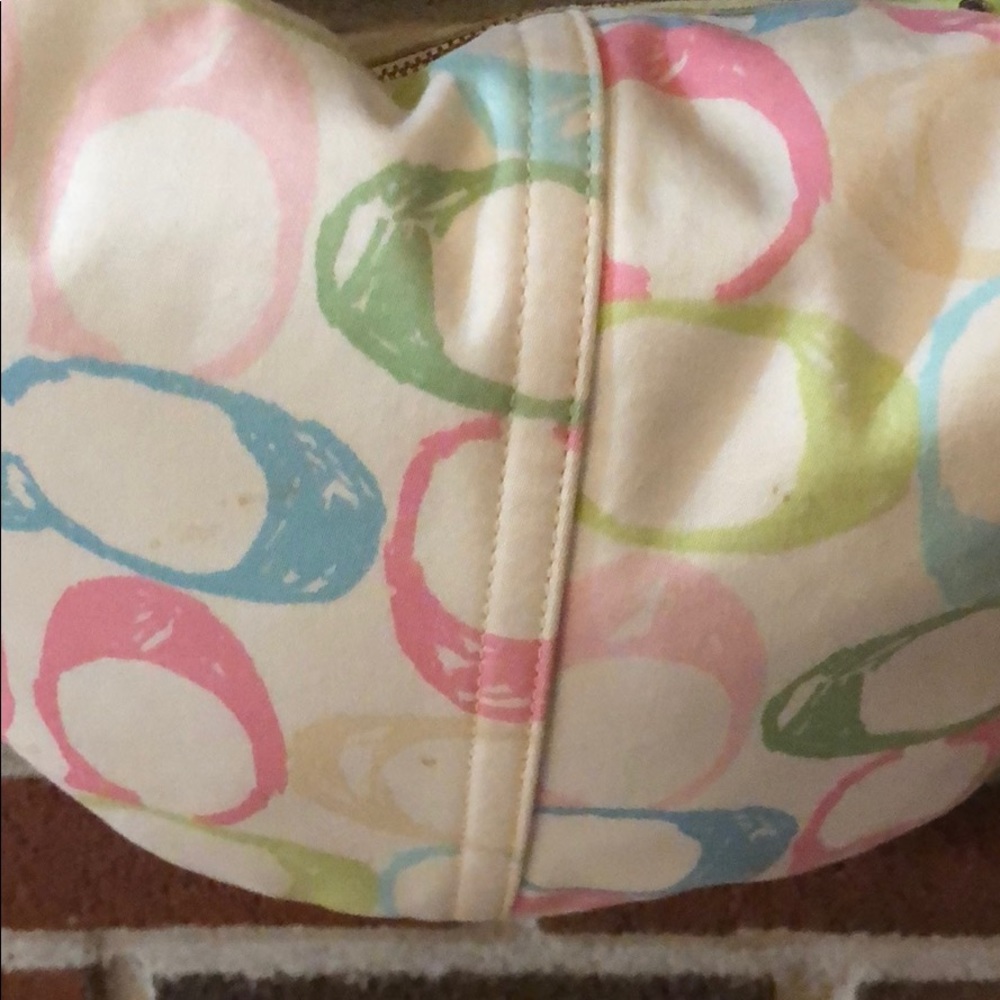 Coach Hampton Hobo Scribble Monogram Bag - image 3
